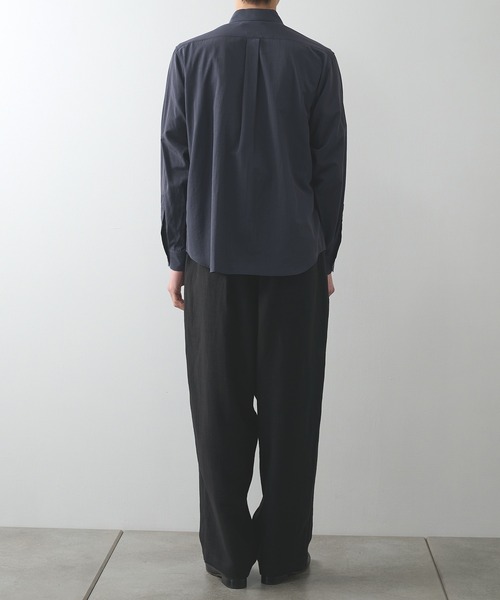 soe（ソーイ）の「【soe/ソーイ】別注 L/S Open Collar Shirt（シャツ/ブラウス・メンズ・ネイビー/ブラック・1/2）」の11枚目の写真