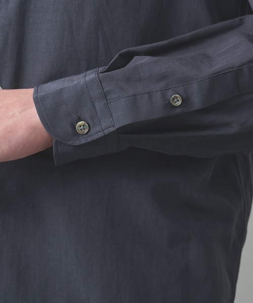 soe（ソーイ）の「【soe/ソーイ】別注 L/S Open Collar Shirt（シャツ/ブラウス・メンズ・ネイビー/ブラック・1/2）」の13枚目の写真