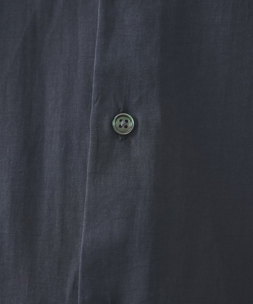 soe（ソーイ）の「【soe/ソーイ】別注 L/S Open Collar Shirt（シャツ/ブラウス・メンズ・ネイビー/ブラック・1/2）」の14枚目の写真