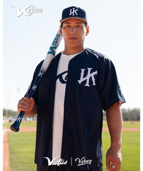 KEBOZ(ケボズ)の「VICTUS × KEBOZ MESH BASEBALL JERSEY(シャツ/ブラウス・メンズ・ネイビー/ブラック・M/L)」の2枚目の写真