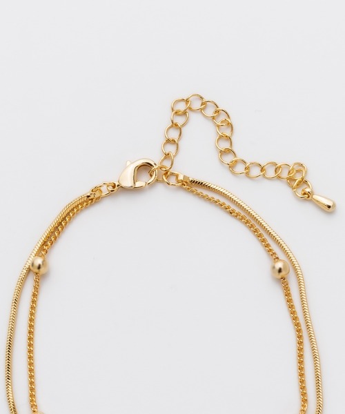 ciite' surgical stainless（シーテサージカルステンレス）の「【金属アレルギー対応】2連チェーンブレスレット サージカルステンレス（ブレスレット・レディース・シルバー/ゴールド・FREE）」の5枚目の写真