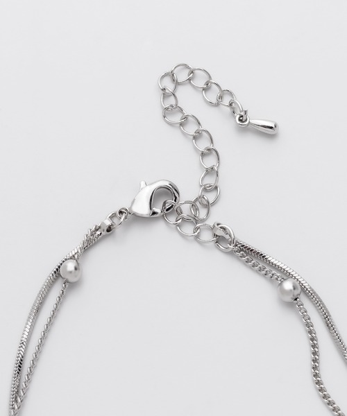 ciite' surgical stainless（シーテサージカルステンレス）の「【金属アレルギー対応】2連チェーンブレスレット サージカルステンレス（ブレスレット・レディース・シルバー/ゴールド・FREE）」の7枚目の写真