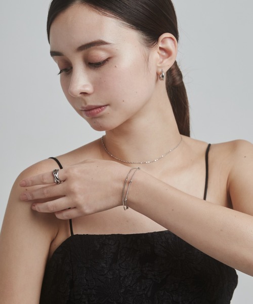 ciite' surgical stainless（シーテサージカルステンレス）の「【金属アレルギー対応】2連チェーンブレスレット サージカルステンレス（ブレスレット・レディース・シルバー/ゴールド・FREE）」の13枚目の写真