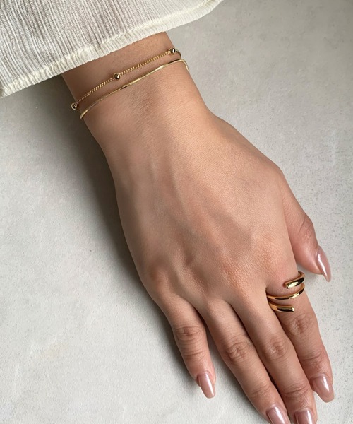 ciite' surgical stainless（シーテサージカルステンレス）の「【金属アレルギー対応】2連チェーンブレスレット サージカルステンレス（ブレスレット・レディース・シルバー/ゴールド・FREE）」の20枚目の写真