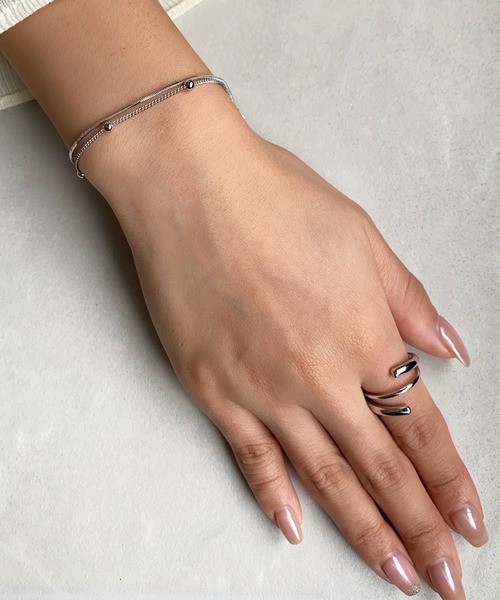 ciite' surgical stainless（シーテサージカルステンレス）の「【金属アレルギー対応】2連チェーンブレスレット サージカルステンレス（ブレスレット・レディース・シルバー/ゴールド・FREE）」の21枚目の写真