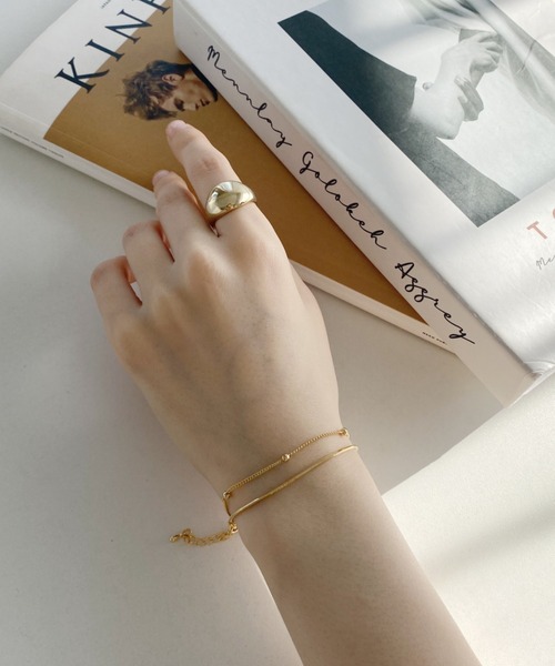 ciite' surgical stainless（シーテサージカルステンレス）の「【金属アレルギー対応】2連チェーンブレスレット サージカルステンレス（ブレスレット・レディース・シルバー/ゴールド・FREE）」の22枚目の写真