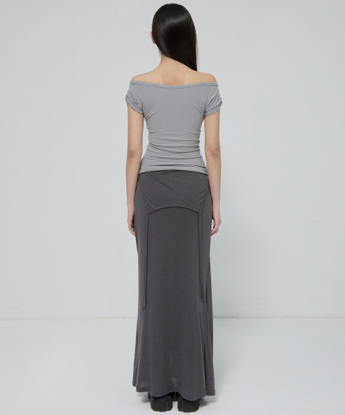 FLAREUP(フレアアップ)の「Draped Top (FL-130_Gray)(Tシャツ/カットソー・レディース・ライトグレー・OS)」の10枚目の写真