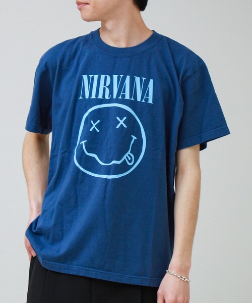 GOOD ROCK SPEED（グッドロックスピード）の「【GOOD ROCK SPEED】NIRVANA / ニルヴァーナ グラフィックTシャツ（Tシャツ/カットソー・メンズ・ブラック系その他2/オフホワイト/ブルー/ブラック系その他・M/L）」の4枚目の写真