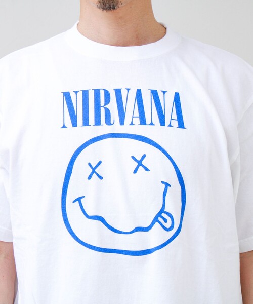 GOOD ROCK SPEED（グッドロックスピード）の「【GOOD ROCK SPEED】NIRVANA / ニルヴァーナ グラフィックTシャツ（Tシャツ/カットソー・メンズ・ブラック系その他2/オフホワイト/ブルー/ブラック系その他・M/L）」の7枚目の写真