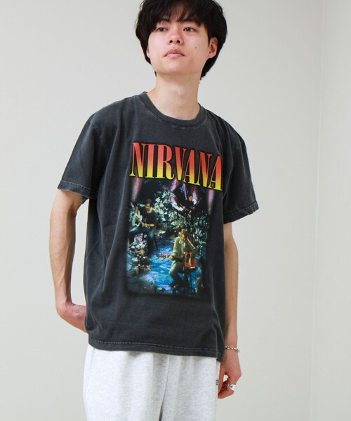 GOOD ROCK SPEED（グッドロックスピード）の「【GOOD ROCK SPEED】NIRVANA / ニルヴァーナ グラフィックTシャツ（Tシャツ/カットソー・メンズ・ブラック系その他2/オフホワイト/ブルー/ブラック系その他・M/L）」の9枚目の写真