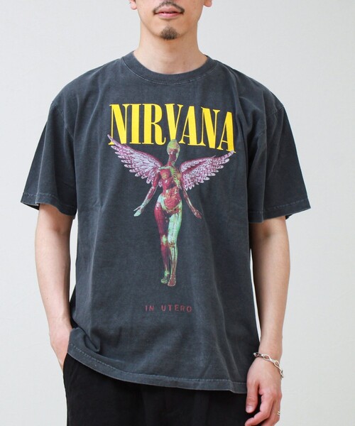 GOOD ROCK SPEED（グッドロックスピード）の「【GOOD ROCK SPEED】NIRVANA / ニルヴァーナ グラフィックTシャツ（Tシャツ/カットソー・メンズ・ブラック系その他2/オフホワイト/ブルー/ブラック系その他・M/L）」の14枚目の写真