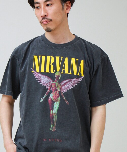 GOOD ROCK SPEED（グッドロックスピード）の「【GOOD ROCK SPEED】NIRVANA / ニルヴァーナ グラフィックTシャツ（Tシャツ/カットソー・メンズ・ブラック系その他2/オフホワイト/ブルー/ブラック系その他・M/L）」の17枚目の写真