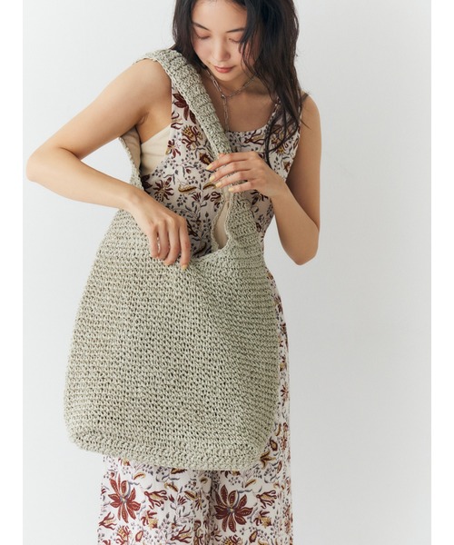 Ungrid（アングリッド）の「雑材ショルダーバッグ（ショルダーバッグ・レディース・ライトグレー/ベージュ・FREE）」の9枚目の写真