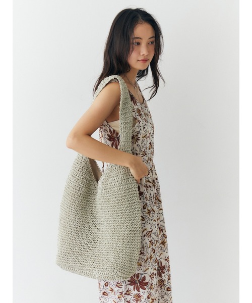 Ungrid（アングリッド）の「雑材ショルダーバッグ（ショルダーバッグ・レディース・ライトグレー/ベージュ・FREE）」の11枚目の写真