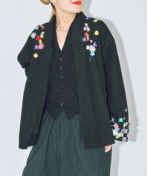 CITYSHOP（シティーショップ）の「YANYAN × FUJIN TREE 別注 ジャケット（その他アウター・レディース・ブラック・SMALL）」の3枚目の写真
