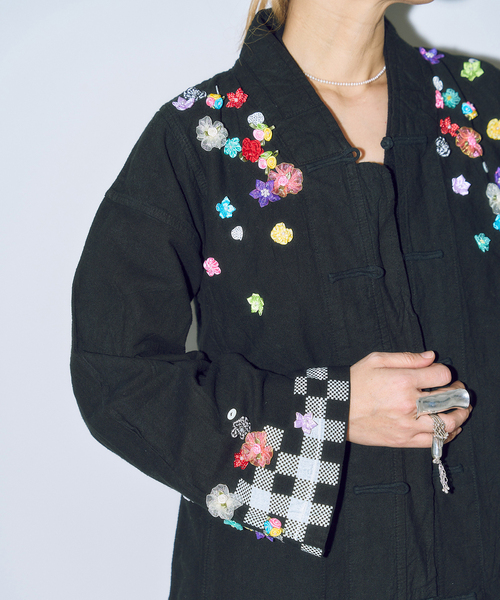 CITYSHOP（シティーショップ）の「YANYAN × FUJIN TREE 別注 ジャケット（その他アウター・レディース・ブラック・SMALL）」の4枚目の写真