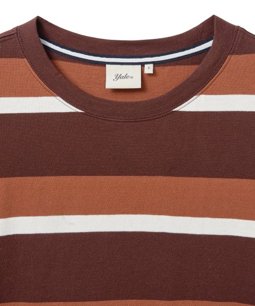 YALE(イェール)の「ボールドストライプTシャツ_ブラウン(Tシャツ/カットソー・レディース・その他・SMALL/MEDIUM/LARGE/X-LARGE)」の3枚目の写真