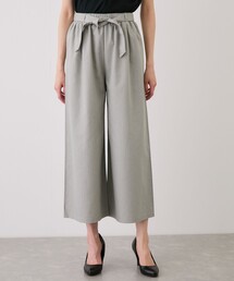 スラブデニムクロプトワイドパンツ