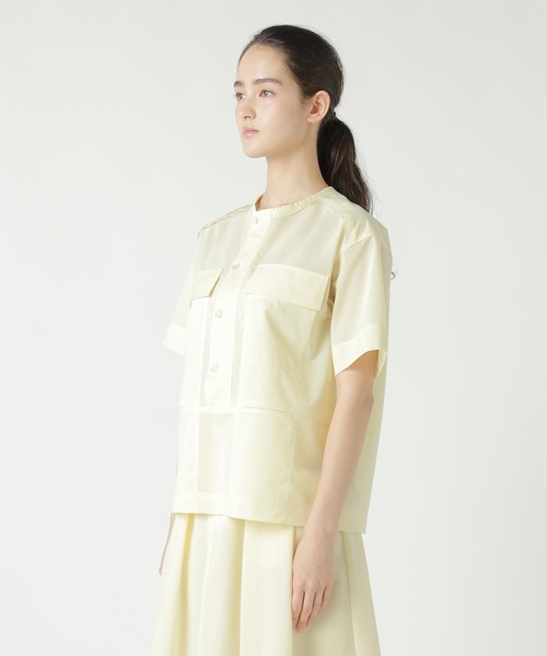 ZUCCa(ズッカ)の「TRANSLUCENT JERSEY / Tシャツ / P(Tシャツ/カットソー・レディース・イエロー/ダークグレー/オフホワイト・M size)」の11枚目の写真