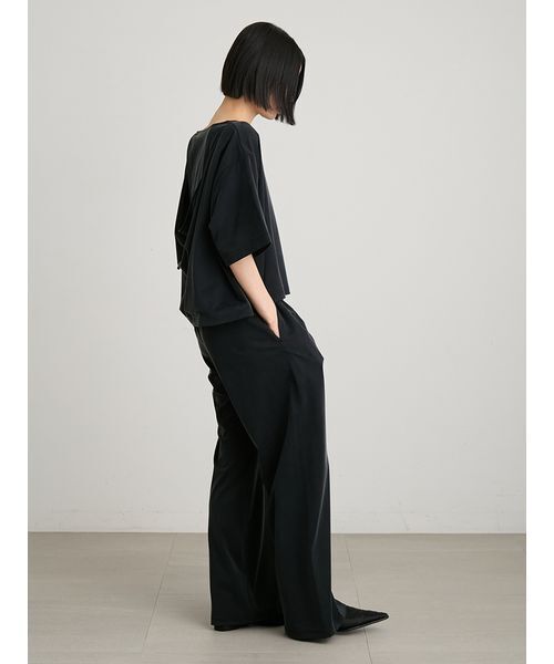 MIESROHE（ミースロエ）の「【セットアップ対応】【洗える】キュプライージーパンツ（その他パンツ・レディース・モカ/ブラック/ホワイト・1/0）」の22枚目の写真