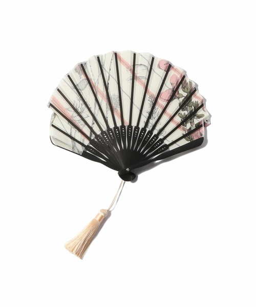 manipuri（マニプリ）の「MANIPURI / コラージュボタニカルフラワー扇子《ESTNATION EXCLUSIVE》（扇子/うちわ・レディース・ピンク・FREE）」の2枚目の写真