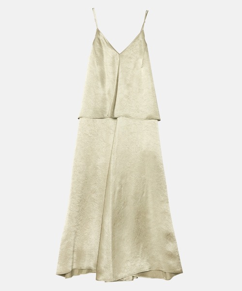 LE CIEL BLEU(ルシェルブルー)の「サテンキャミソールドレス / Satin Camisole Dress(ワンピース・レディース・ブラック/ゴールド・36/38)」の5枚目の写真
