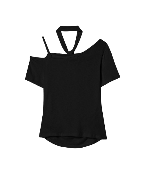THE GREEN LAB（ザグリーンラボ）の「アンバランスシャーリングタイ半袖Tシャツ[ブラック]（Tシャツ/カットソー・レディース・その他・FREE）」の20枚目の写真