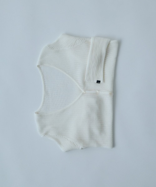 VION(ヴィオン)の「シアータイトリブカーディガン / Sheer Tight Rib Cardigan(カーディガン/ボレロ・レディース・ブラック/レッド/ホワイト・FREE)」の15枚目の写真