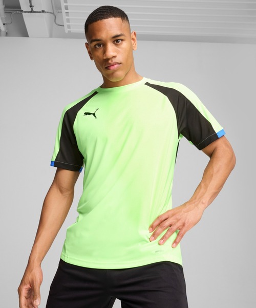 PUMA(プーマ)の「PUMA プーマ メンズ INDIVIDUALLIGA 半袖 シャツ(Tシャツ/カットソー・メンズ・ライトグリーン/ブラック系その他2/ブルー/ライトグレー・MEDIUM/LARGE/X-LARGE/SMALL)」の4枚目の写真