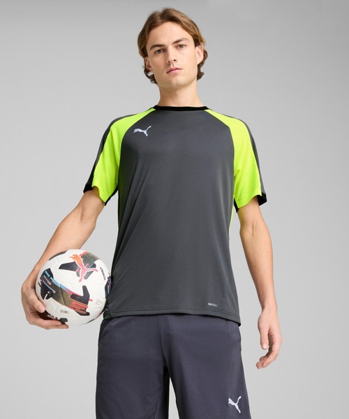 PUMA(プーマ)の「PUMA プーマ メンズ INDIVIDUALLIGA 半袖 シャツ(Tシャツ/カットソー・メンズ・ライトグリーン/ブラック系その他2/ブルー/ライトグレー・MEDIUM/LARGE/X-LARGE/SMALL)」の3枚目の写真
