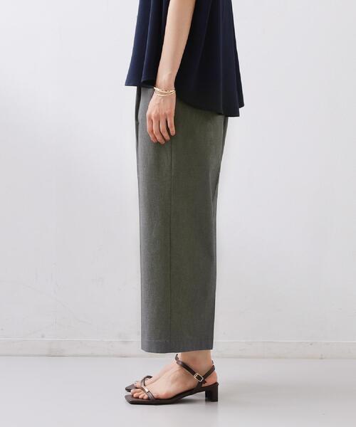 THE SHOP TK （ザ ショップ ティーケー ）の「【XS-XL/着丈選べる/ひんやり】ハイパーストレッチ ワイドパンツ（その他パンツ・レディース・チャコールグレー/ナチュラル/ブラック/ネイビー・01/02/03/10/11/12/13/14）」の9枚目の写真