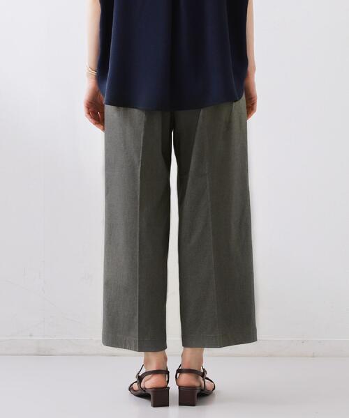 THE SHOP TK （ザ ショップ ティーケー ）の「【XS-XL/着丈選べる/ひんやり】ハイパーストレッチ ワイドパンツ（その他パンツ・レディース・チャコールグレー/ナチュラル/ブラック/ネイビー・01/02/03/10/11/12/13/14）」の10枚目の写真