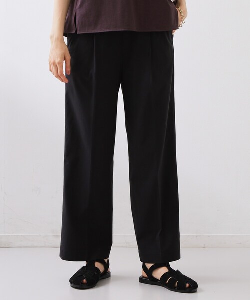 THE SHOP TK （ザ ショップ ティーケー ）の「【XS-XL/着丈選べる/ひんやり】ハイパーストレッチ ワイドパンツ（その他パンツ・レディース・チャコールグレー/ナチュラル/ブラック/ネイビー・01/02/03/10/11/12/13/14）」の13枚目の写真