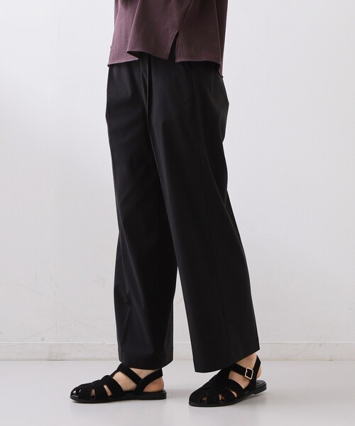 THE SHOP TK （ザ ショップ ティーケー ）の「【XS-XL/着丈選べる/ひんやり】ハイパーストレッチ ワイドパンツ（その他パンツ・レディース・チャコールグレー/ナチュラル/ブラック/ネイビー・01/02/03/10/11/12/13/14）」の14枚目の写真
