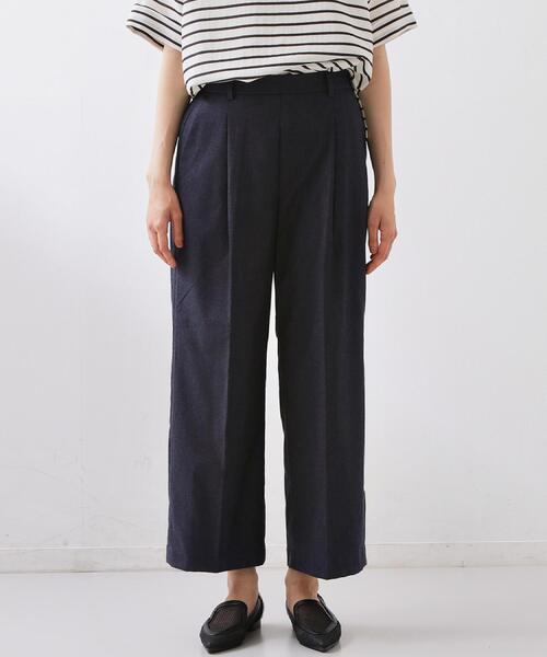 THE SHOP TK (ザ ショップ ティーケー )の「【XS-XL/着丈選べる/ひんやり】暑い夏も心地よく ストレッチワイドパンツ(その他パンツ・レディース・チャコールグレー/ナチュラル/ブラック/ネイビー・01/02/03/10/11/12/13/14)」の10枚目の写真