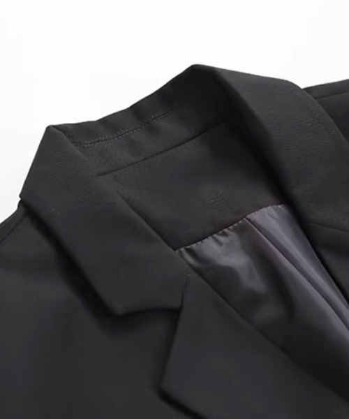NOWLE(ノウル)の「【NOWLE】モダンシルエット ショート シングル テーラードジャケット(テーラードジャケット・メンズ・ブラック・LARGE/X-LARGE/MEDIUM)」の15枚目の写真