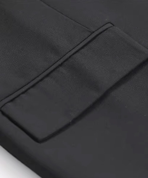 NOWLE(ノウル)の「【NOWLE】モダンシルエット ショート シングル テーラードジャケット(テーラードジャケット・メンズ・ブラック・LARGE/X-LARGE/MEDIUM)」の19枚目の写真