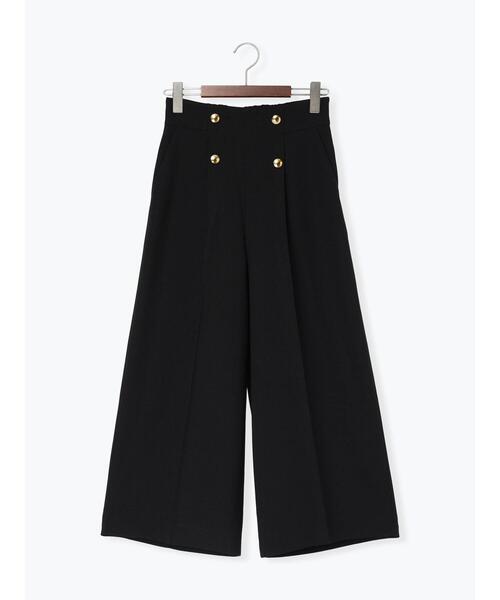 Te chichi（テチチ）の「【遮熱】麻調ワイドクロップトパンツ（その他パンツ・レディース・ベージュ/ブラック/ネイビー・S/M）」の9枚目の写真