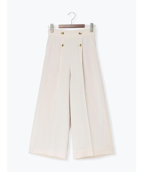 Te chichi（テチチ）の「【遮熱】麻調ワイドクロップトパンツ（その他パンツ・レディース・ベージュ/ブラック/ネイビー・S/M）」の10枚目の写真
