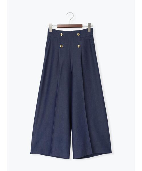 Te chichi（テチチ）の「【遮熱】麻調ワイドクロップトパンツ（その他パンツ・レディース・ベージュ/ブラック/ネイビー・S/M）」の11枚目の写真
