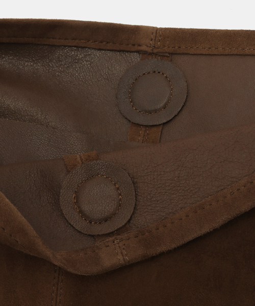IENA(イエナ)の「Morphee/モルフェ CYLINDER(M size)OIL SUEDE BROWN バッグ(ショルダーバッグ・レディース・ブラウン・FREE)」の11枚目の写真