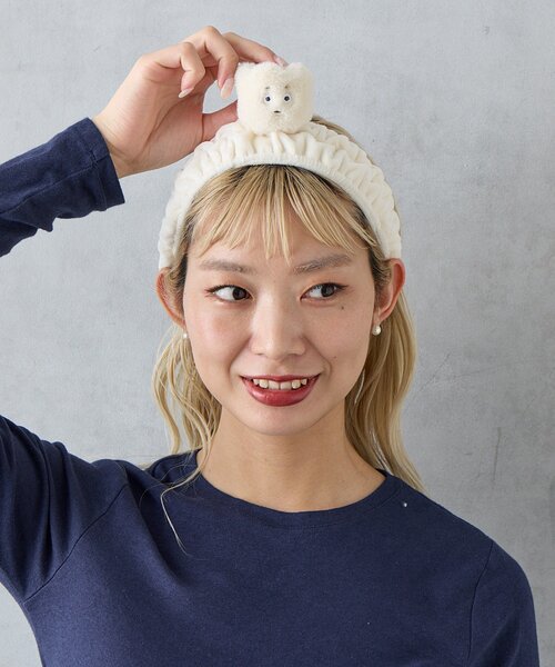BIRTHDAY BAR(バースデイバー)の「YUM YUM FRIENDS ヘアターバン(ヘアバンド・レディース・ホワイト/ホワイト系その他2/ホワイト系その他・0)」の3枚目の写真