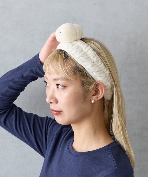 BIRTHDAY BAR(バースデイバー)の「YUM YUM FRIENDS ヘアターバン(ヘアバンド・レディース・ホワイト/ホワイト系その他2/ホワイト系その他・0)」の22枚目の写真