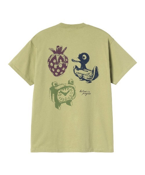 Carhartt WIP（カーハートダブリューアイピー）の「Carhartt WIP S/S FORMA T-SHIRT（カーハートワークインプログレス ショートスリーブ フォーマ Tシャツ）（Tシャツ/カットソー・メンズ・ホワイト/ブラック/グリーン系・SMALL/X-LARGE/LARGE/MEDIUM）」の3枚目の写真