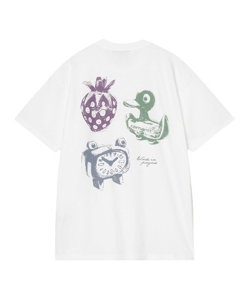 Carhartt WIP（カーハートダブリューアイピー）の「Carhartt WIP S/S FORMA T-SHIRT（カーハートワークインプログレス ショートスリーブ フォーマ Tシャツ）（Tシャツ/カットソー・メンズ・ホワイト/ブラック/グリーン系・SMALL/X-LARGE/LARGE/MEDIUM）」の4枚目の写真