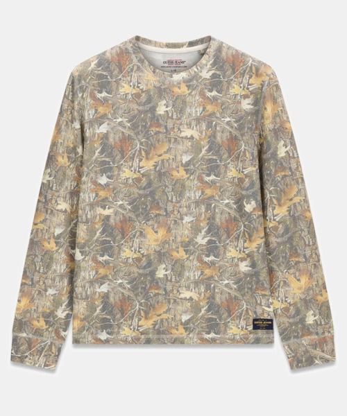GUESS JEANS(ゲスジーンズ)の「MENS Waffle Tee Tシャツ 長袖 ロンT(Tシャツ/カットソー・メンズ・グリーン系カモフラージュ・LARGE/MEDIUM/X-LARGE/SMALL)」の5枚目の写真