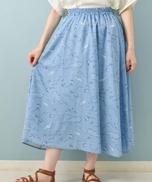 海の生き物総柄スカート