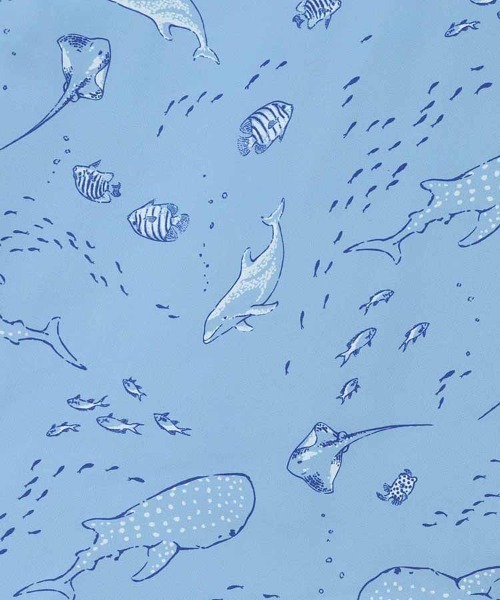 Bleu Bleuet(ブルーブルーエ)の「海の生き物総柄スカート(スカート・レディース・ネイビー/ブルー・M)」の19枚目の写真