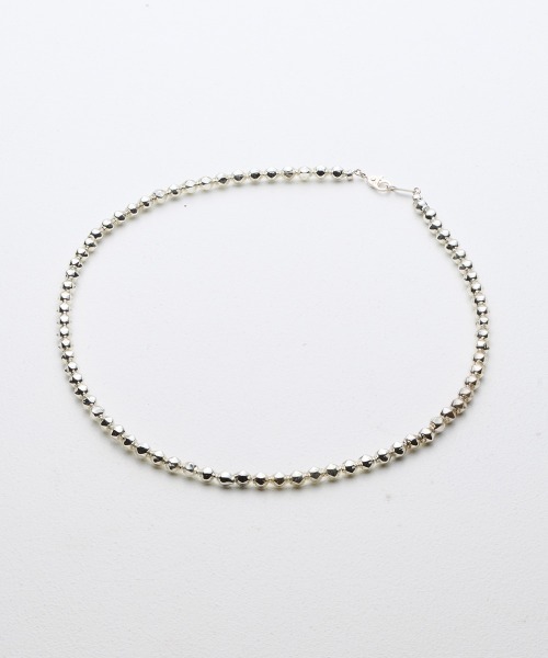 Fauvirame(フォーヴィレイム)の「【Fauvirame】26SS新作 Souffle Beads Mame Necklace / スフレビーズマメネックレス(ネックレス・レディース・Silver・ONE SIZE)」の1枚目の写真