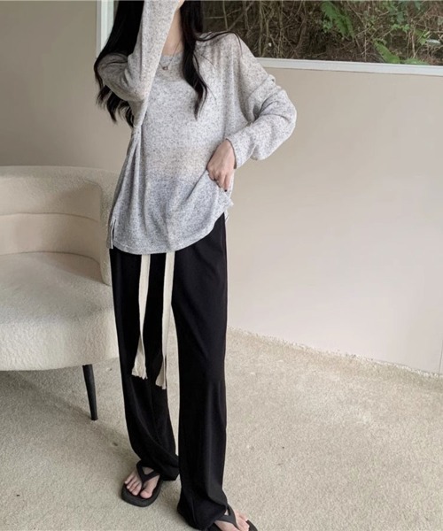 Flugge(フラッジー)の「シアーミックスサマーニット(ニット/セーター・レディース・グリーン/グレー・LARGE/MEDIUM)」の10枚目の写真
